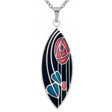 NECKLACE MACK ROSE + LEAVES